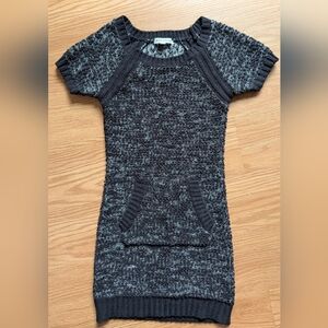 Black And White Marbled Knit Dress Tween Size Small
